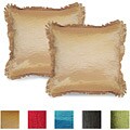 Hudson Set of two Feather Fill iridescent Throw Pillow