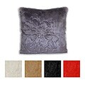 Adele 20-inch Faux Fur Embroidered Decorative Pillows (Set of 2)
