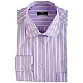 Pera Men's Striped Lavender Dress Shirt