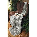 Illumina Grey Chenille Throw
