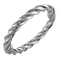 Sterling Silver Twisted Stripe Bangle Bracelet