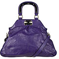 Celine Vitello Purple Triangular Tote Bag