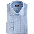 Pera Men's Blue Checked Dress Shirt