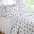 Sailboats 3-piece Cotton Quilt Set
