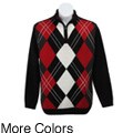 Retofit Boy's Argyle 1/4-front-zip Sweater