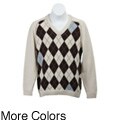 Retofit Boys' Argyle V-neck Sweater