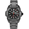 Seiko Men's 5 Automatic Black Anodized Stainless Steel Watch