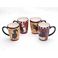 Certified International 4-piece 'Rise and Shine' 18-ounce Mug Set