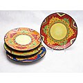 Certified International 4-piece 'Texmex' 11.25-inch Dinner Plate Set