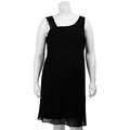 Dana Kay Women's Plus Size Lace Shoulder Dress