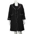 Le Bos Women's Plus Size 2-piece Zebra Trim Dress Set