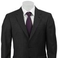 Kenneth Cole Men's Charcoal Wool/ Silk Blend Suit