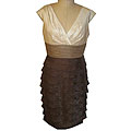 London Times Women's Tricolor Shimmer Dress