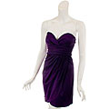 Wishes Women's Purple Strapless Party Dress