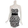 Wishes Women's Zebra Print Party Dress
