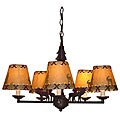 Tannery Bronze-finished 5-light Chandelier
