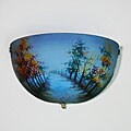 Hand-painted Half-moon Fall Scene Accent Light