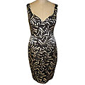 London Times Women's Sweetheart Neck Stretch Satin Dress