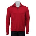 Calvin Klein Men's 1/4 Zip Combed Cotton Sweater