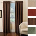 Thermal-backed Faux Suede Dakota Curtain Panel Pair (55 in. x 84 in.)