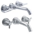  Azure Polished Chrome Wall-mount Vessel Sink Faucet