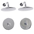 Flat Rain Head Shower Faucet Set