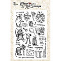 Crafty Secrets 'Mouse Party' Clear Art Stamp Sheet