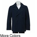 French Connection Men's 'Litchfield' Wool Blend Peacoat