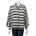 Magaschoni Women's Cashmere Dolman-sleeve Striped Sweater