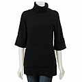 Magaschoni Women's Cashmere Black Turtleneck Cashmere Sweater