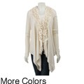 Magaschoni Women's Cashmere Waterfall Cardigan