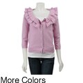 Magaschoni Women's Cashmere Ruffled-neck Cardigan