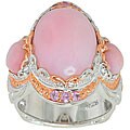 Michael Valitutti Two-tone Pink Opal/ Pink Sapphire Ring