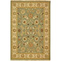 Indo Sumak Handmade Majesty Light Blue/ Beige Rug (9' x 12')