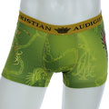 Christian Audigier Men's Green Wings Print Boxers