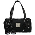 XOXO 'Lydia' Black Satchel Bag