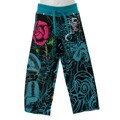 Ed Hardy Girls' Skull and Rose Printed Sweatpants