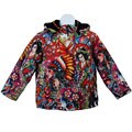 Ed Hardy Girls' Allover Print Hooded Coat