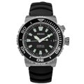 Seiko Men's Kinetic Dive Black Dial Rubber Strap Watch