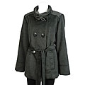 Encore Women's Plus Size Double-breasted Plush Jacket