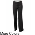 Oleg Cassini Women's One-button Besom Back Pocket Pants
