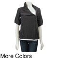 QI Women's Cotton/ Cashmere Funnel Jacket