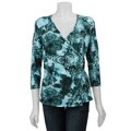 Essentials by Milano Women's Surplice Shirt