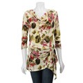 Essentials by Milano Women's Watercolor Drape Top