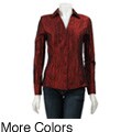 Essentials By Milano Women's Crinkle Top