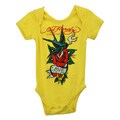 Ed Hardy Infant Girl's Yellow Bodysuit