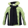 Rothschild Girl's Bubble Coat and Scarf Set