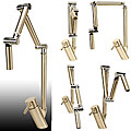 Geyser Articulating Firm Flex Brass Brushed Nickel/ Chrome Faucet