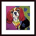 Ron Burns 'Annie' Wood Framed Art Print