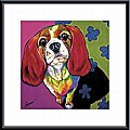 Ron Burns 'Annie' Metal Framed Art Print